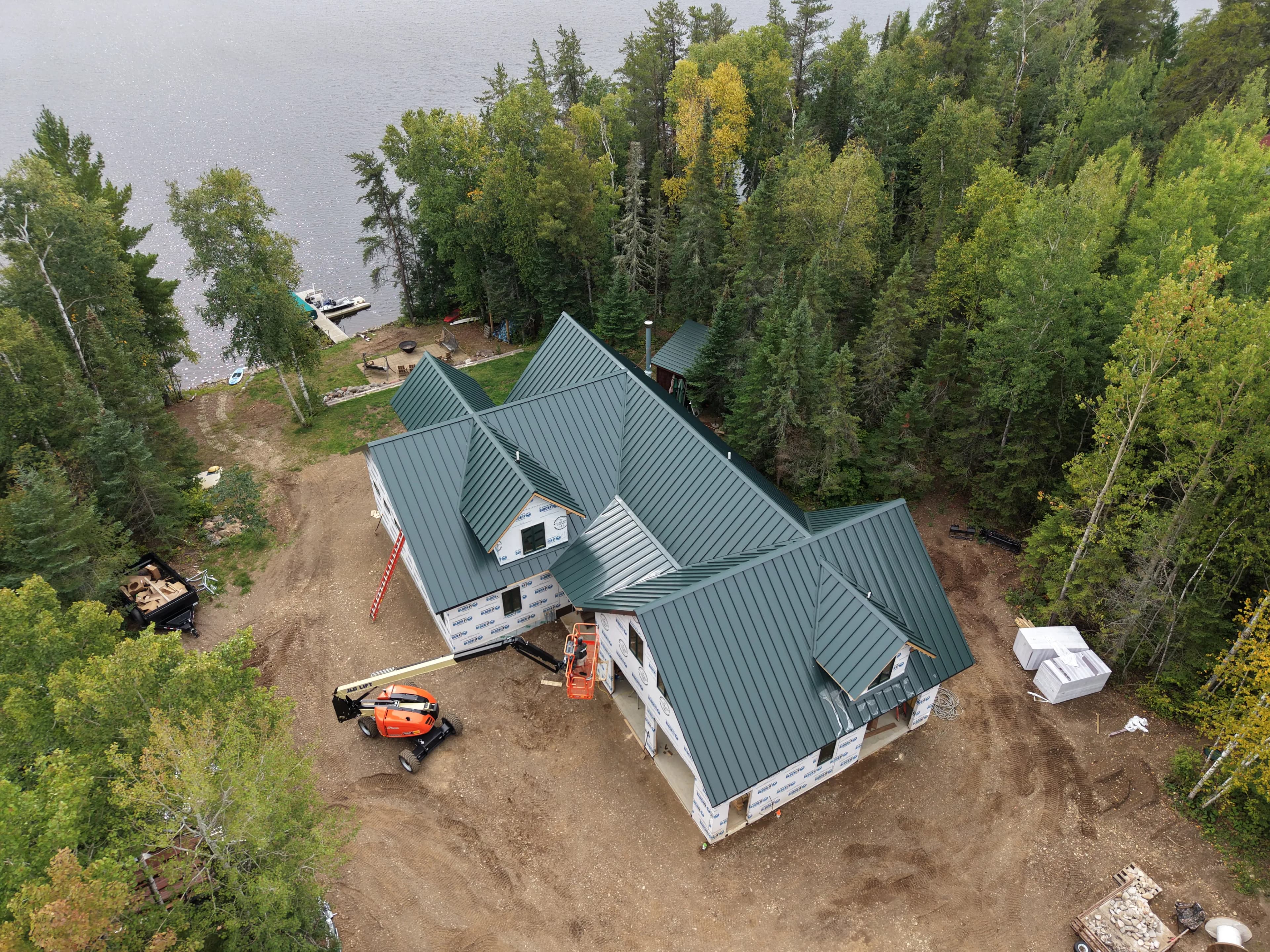 Project 24 Gauge Standing Seam Metal Roof on a Lake Home Near Duluth image