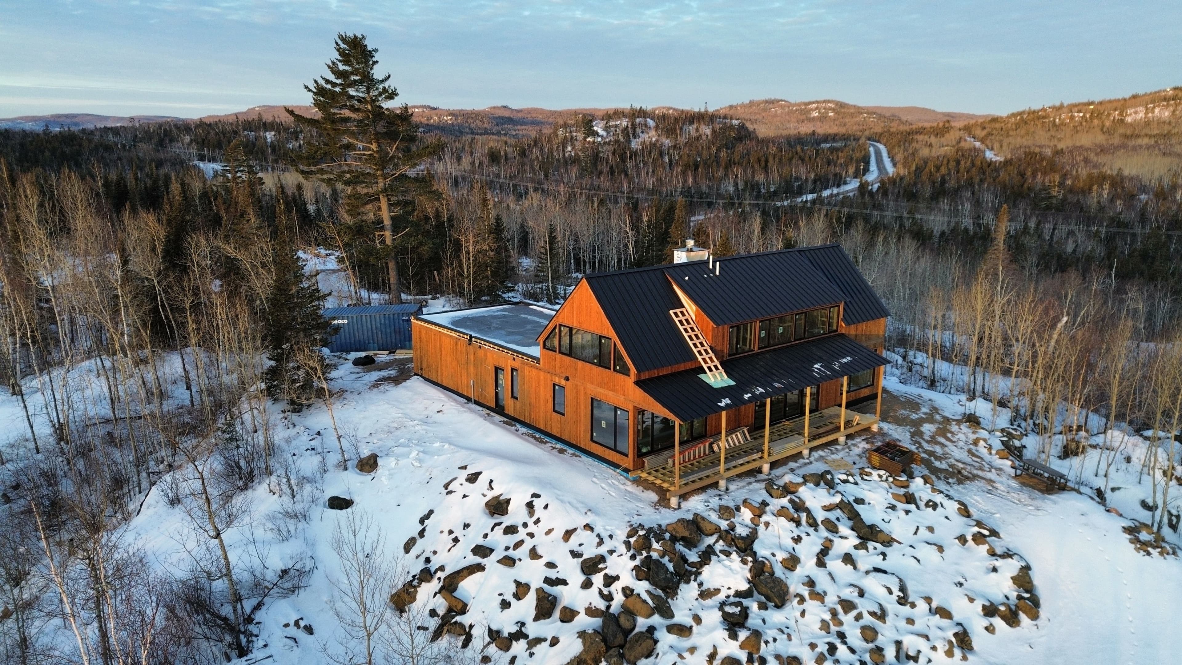 Project 24-Gauge Mechanical Seam Metal Roof in Ultra Low Gloss Carbon image