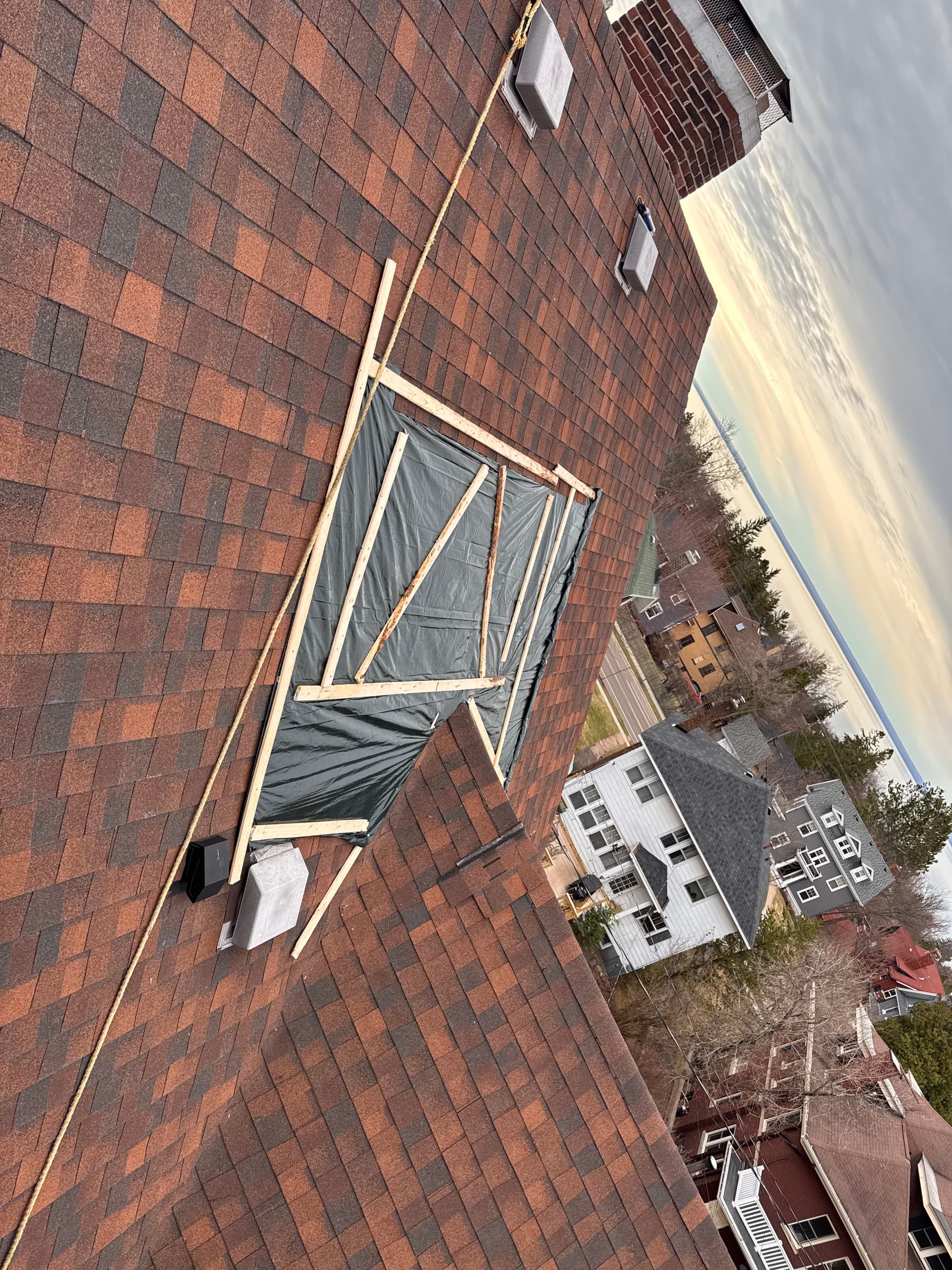 Gallery photos for 24 Hour Emergency Roof Tarping in Duluth MN: Image #1
