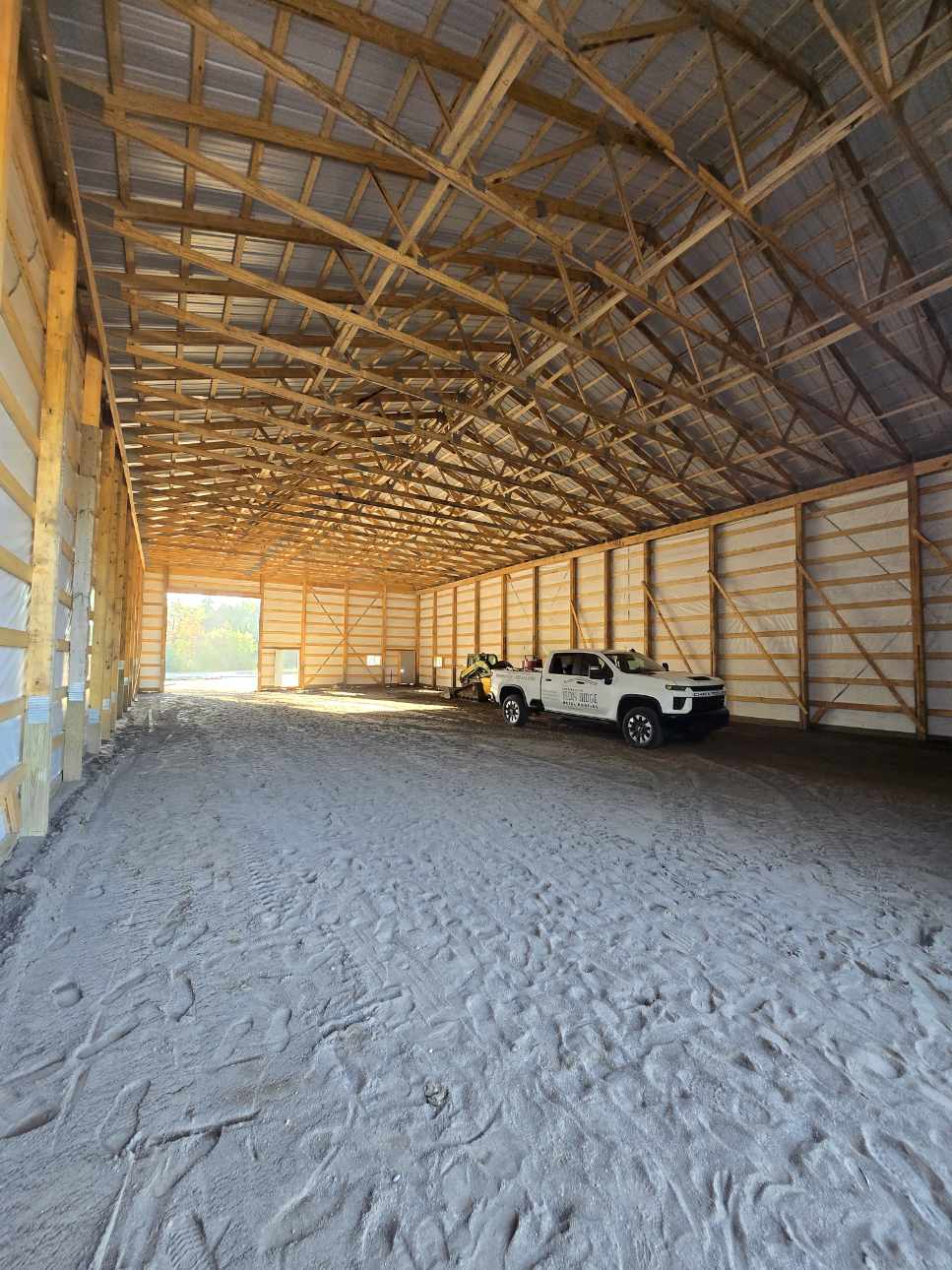 Commercial Pole Barn with Durable Metal Roofing image
