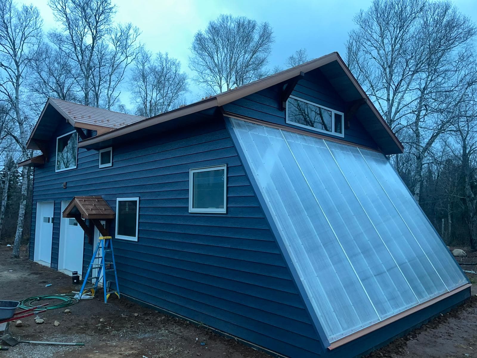 Gallery photos for Sleek Blue Building with EDCO Metal Roof in Isabella MN: Image #1