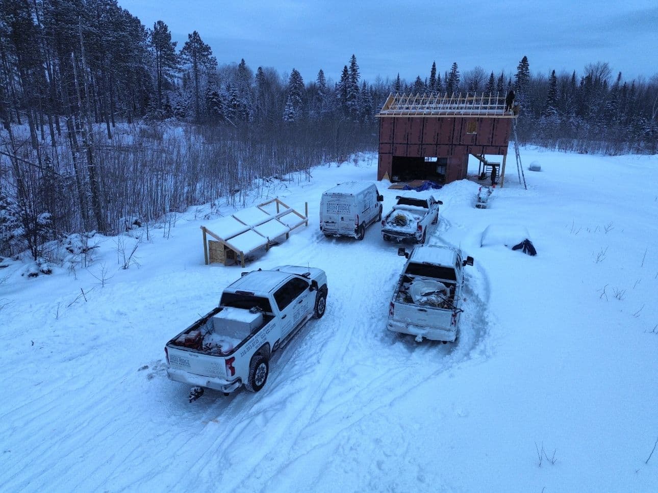 Project Cabin Construction in Hayward - Progress Through Winter image