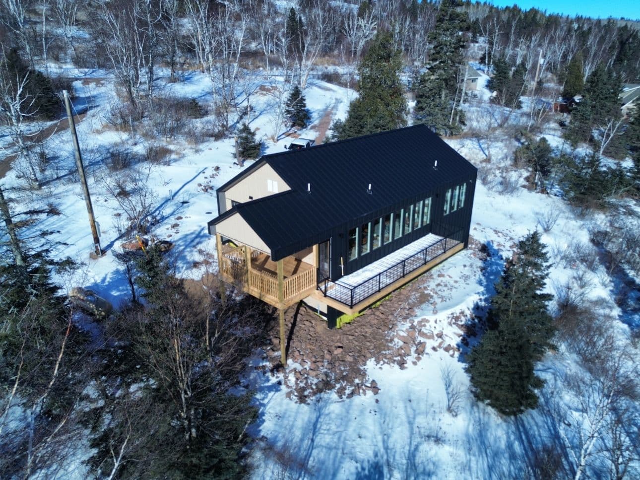 Gallery photos for Modern Cabin Escape with Metal Roofing in Little Marais: Image #1