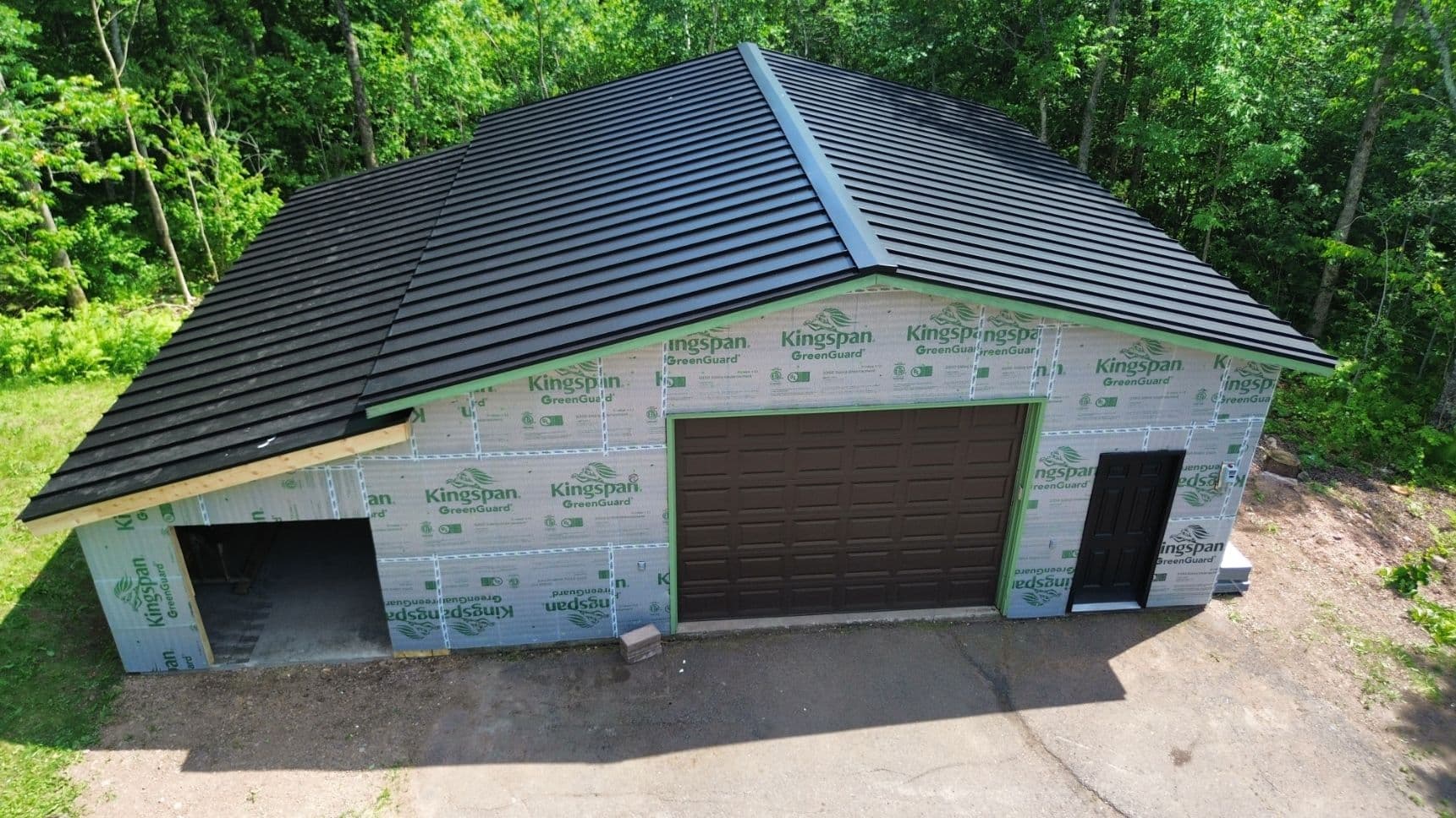 Forest Lake Garage Upgrade with Metal Roofing image