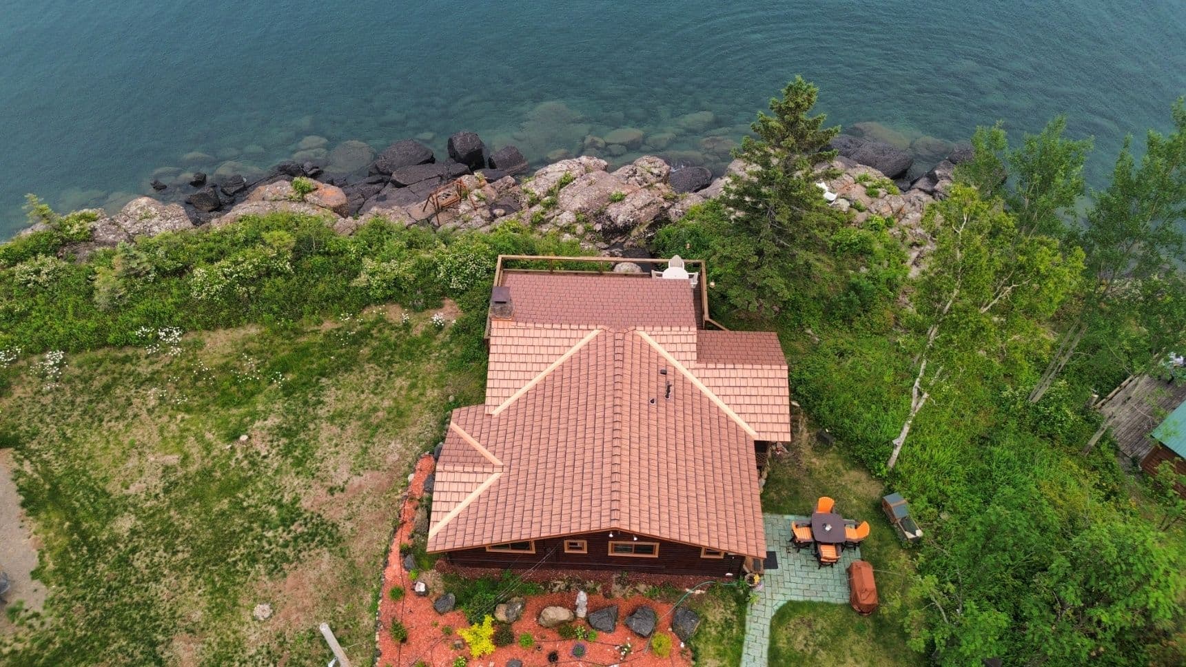 Elegant Copper Shingles by Lake Superior
