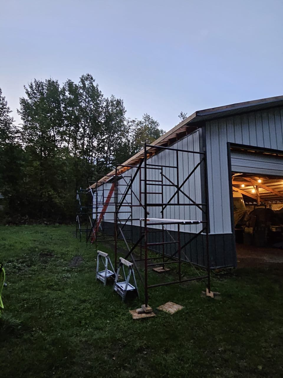 Gallery photos for Hermantown Metal Roofing and Pole Barn Build: Image #1