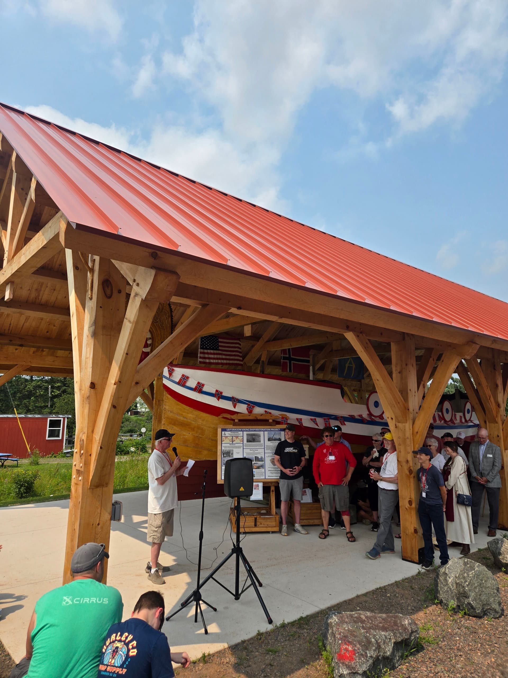 Gallery photos for Standing Seam Metal Roof Shelters a Historic Viking Ship: Image #3