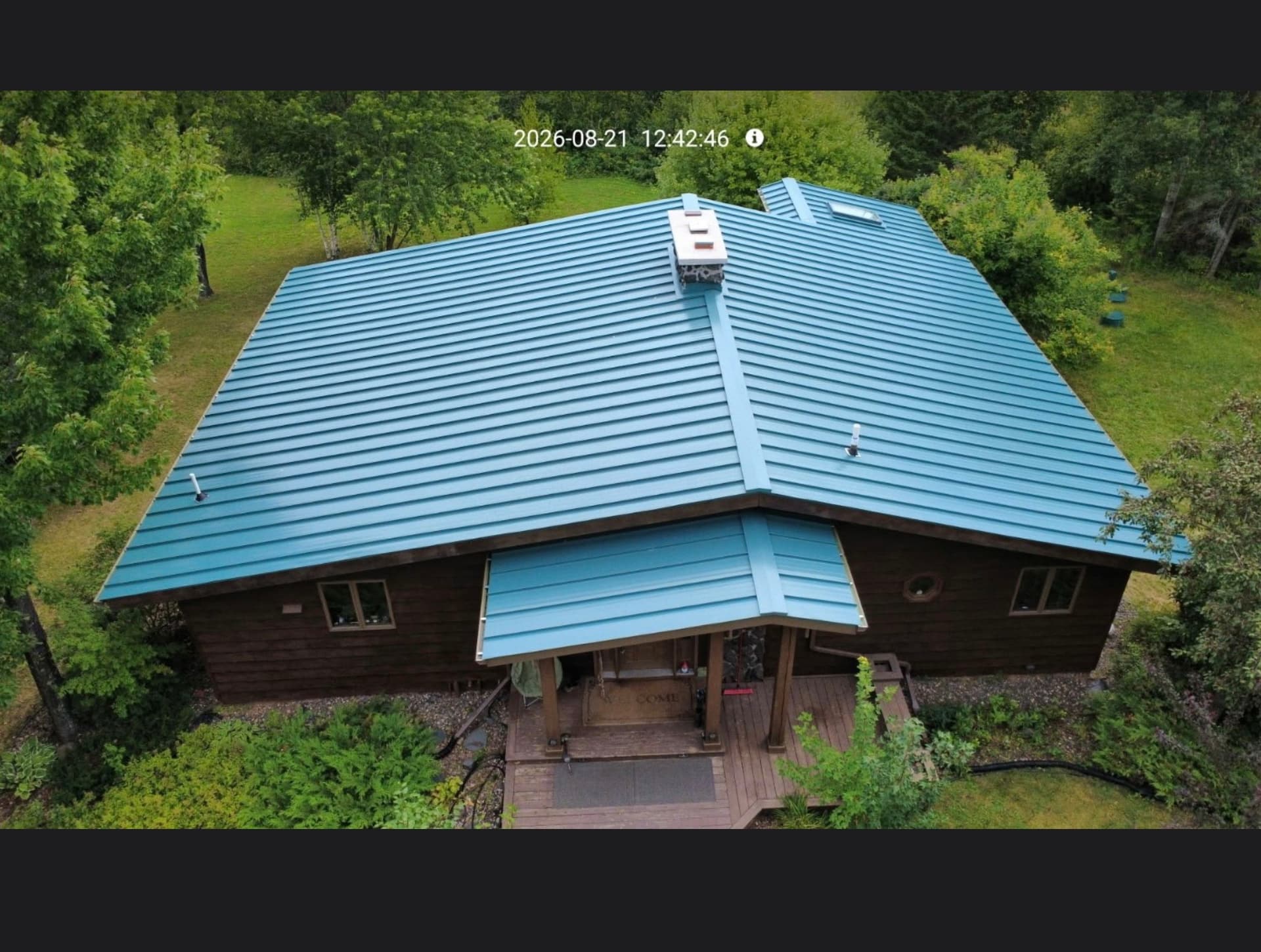24-Gauge Mechanically Seamed Metal Roof in Teal image