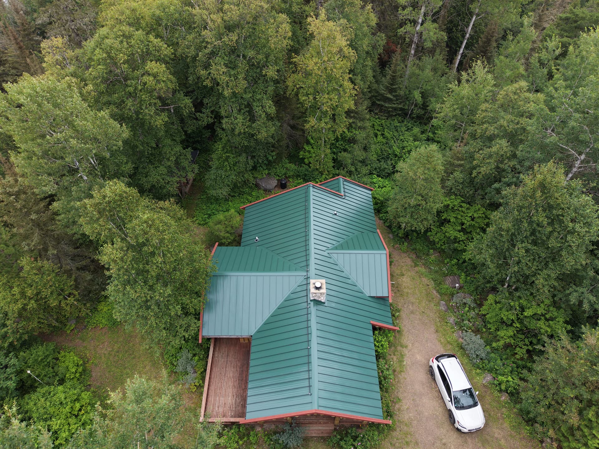 Gallery photos for Metal Roofing on a Northern Minnesota Lakeside Cabin: Image #2